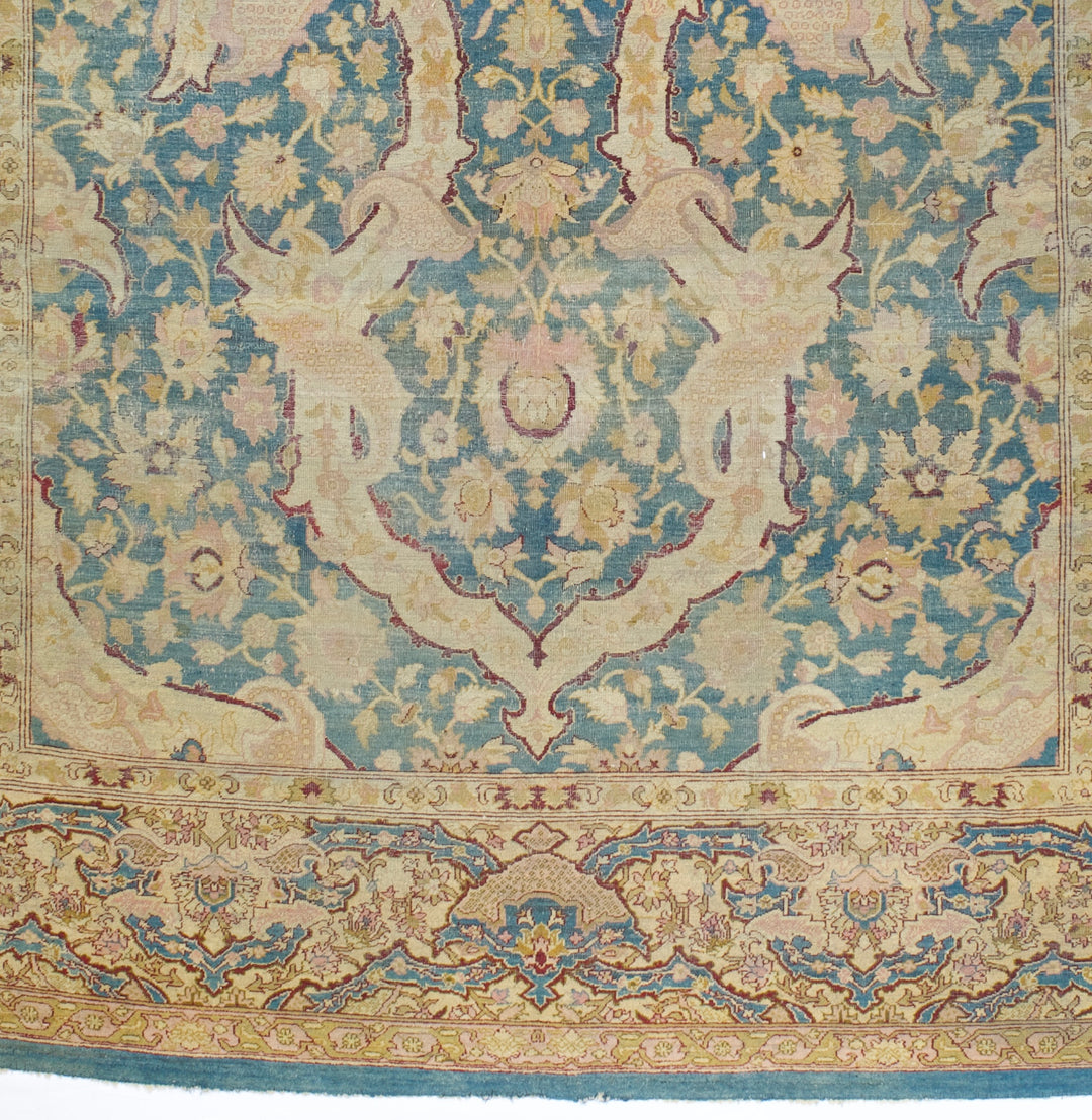 Antique Indian Amritsar Rug 8'10" x 12’2"