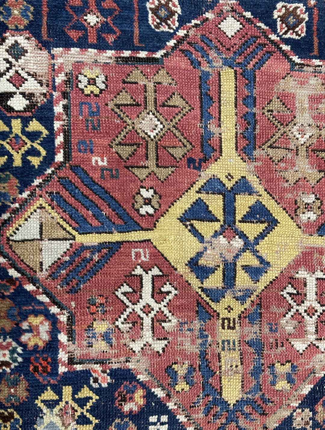 Antique Caucasian Shirvan Rug 3'10" x 8’11”