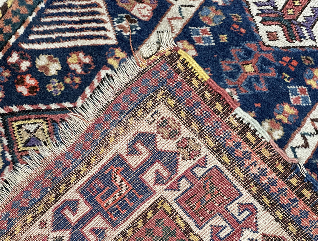 Antique Caucasian Shirvan Rug 3'10" x 8’11”