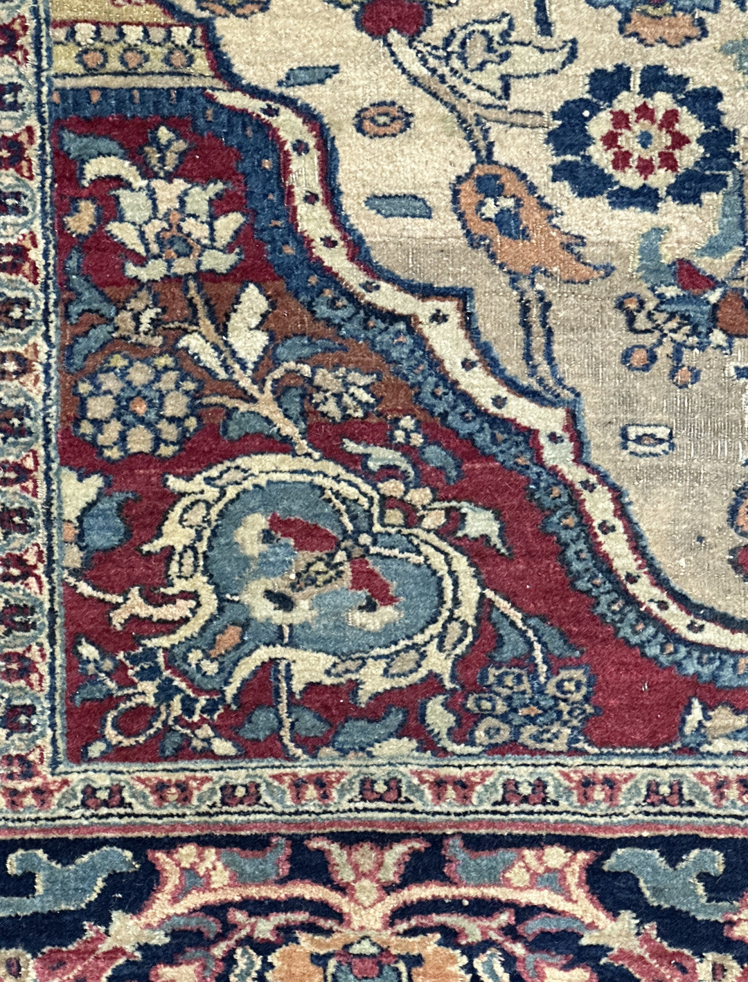 Antique Persian Khorasan Rug 4’1” x 5’7”