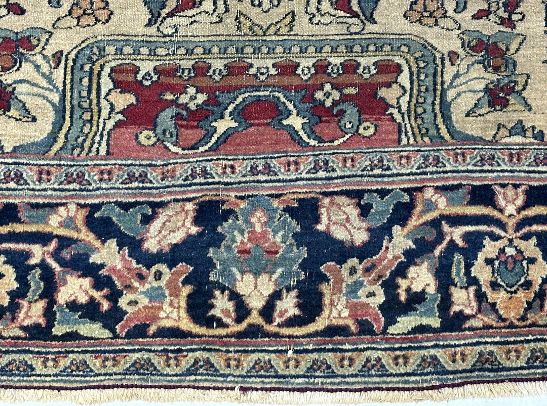 Antique Persian Khorasan Rug 4’1” x 5’7”