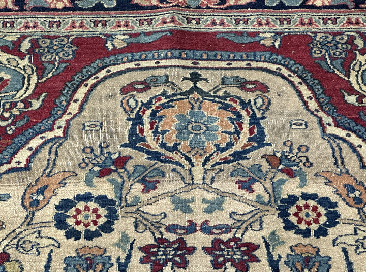 Antique Persian Khorasan Rug 4’1” x 5’7”