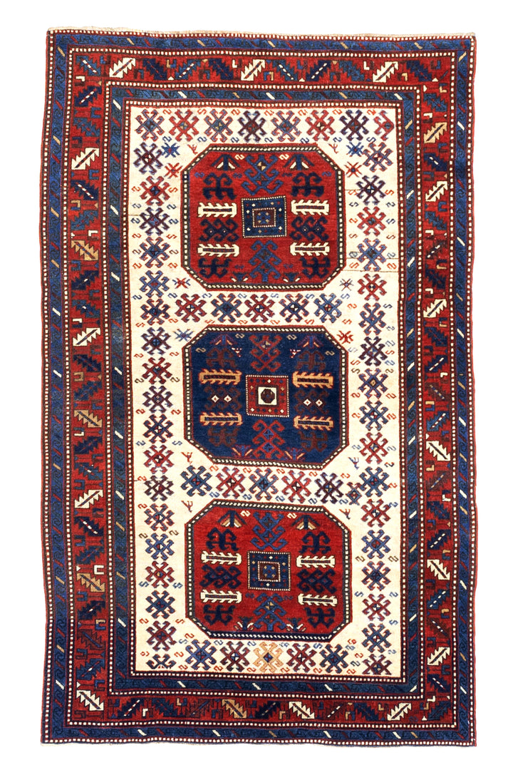 Antique Chajli Kazak Rug 4'10" x 7’10"