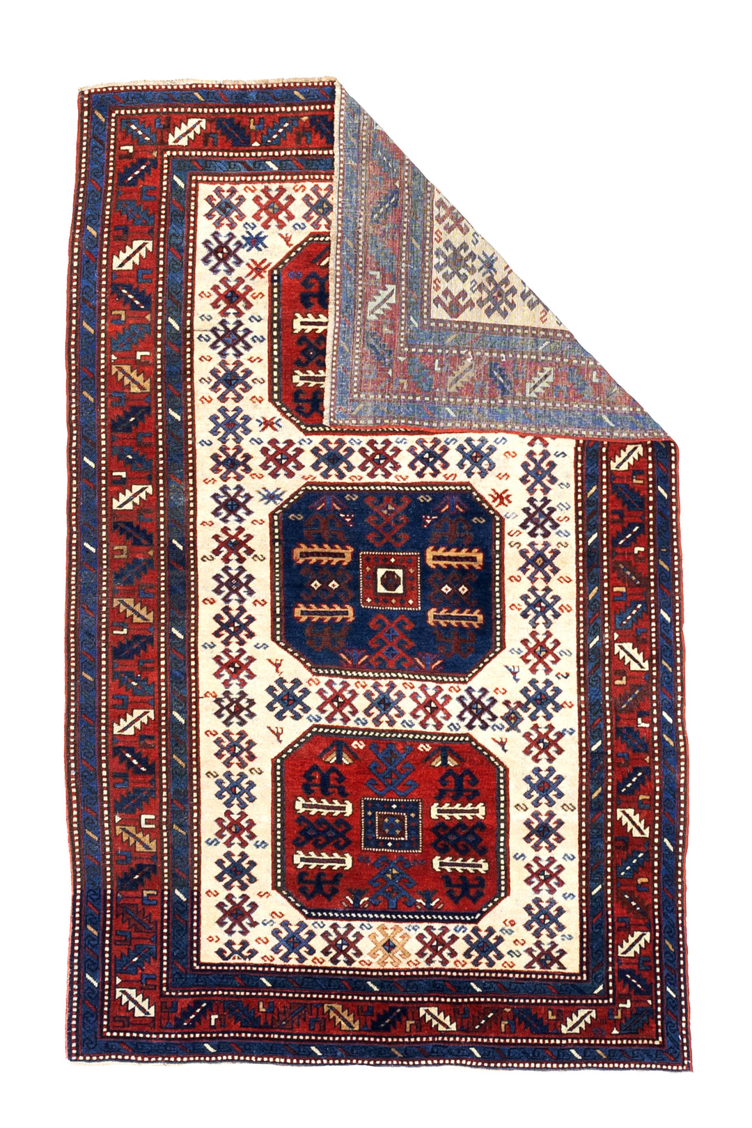 Antique Chajli Kazak Rug 4'10" x 7’10"