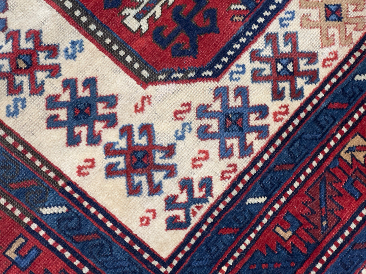 Antique Chajli Kazak Rug 4'10" x 7’10"