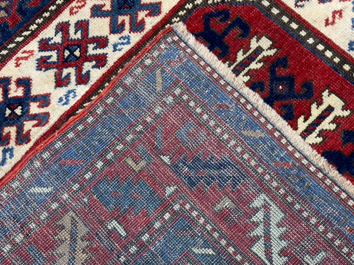 Antique Chajli Kazak Rug 4'10" x 7’10"