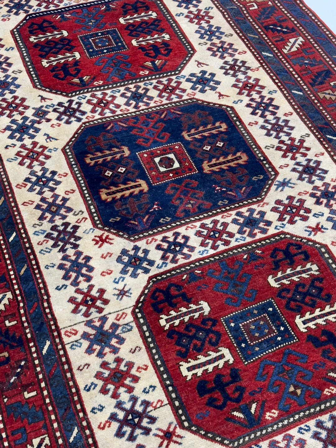 Antique Chajli Kazak Rug 4'10" x 7’10"