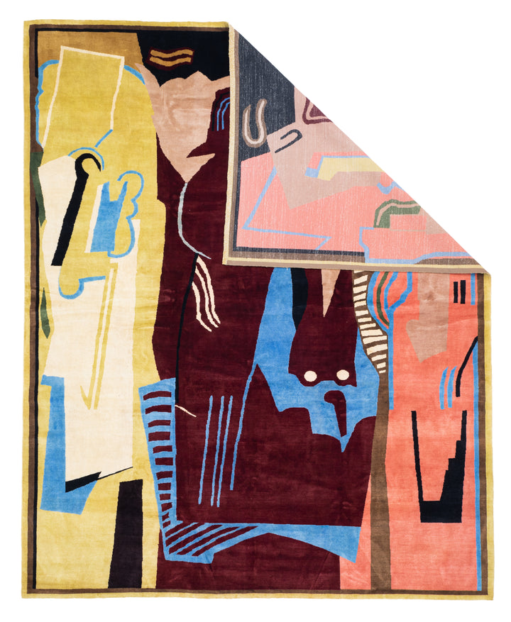 French Artistic Rug by Albert Gleizes Rug 9'7" x 12’0"