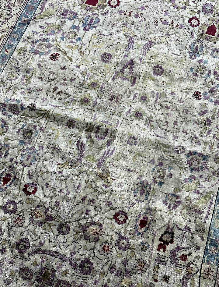 Antique Persian Silk Farahan Rug 3’11" x 6’11"