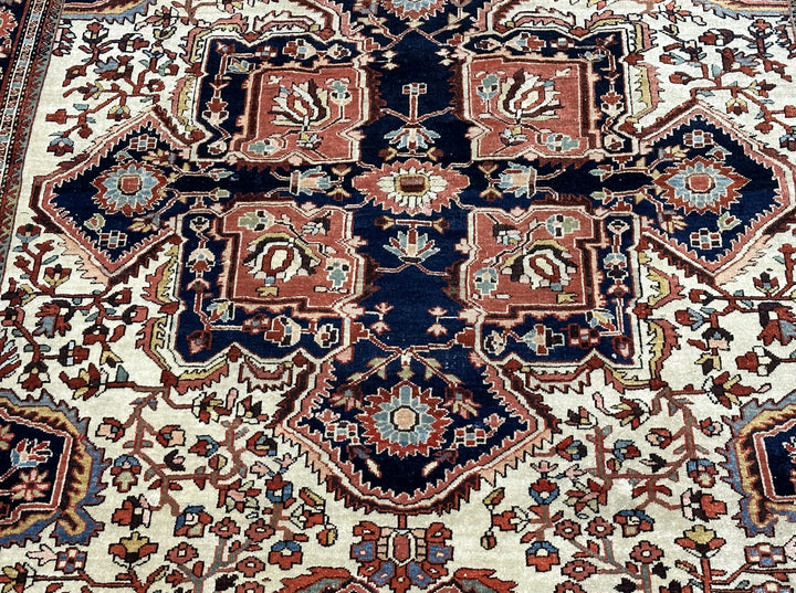 Antique Persian Farahan Sarouk Rug 4'6" x 6'9"