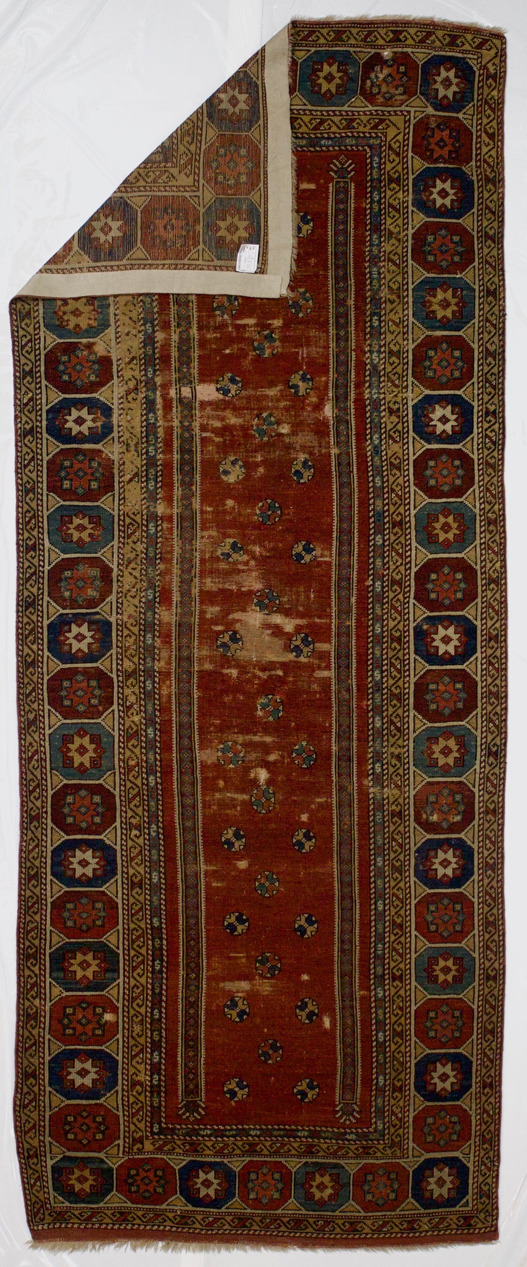 Antique Turkish Bergama Rug 4'0" x 10’4”