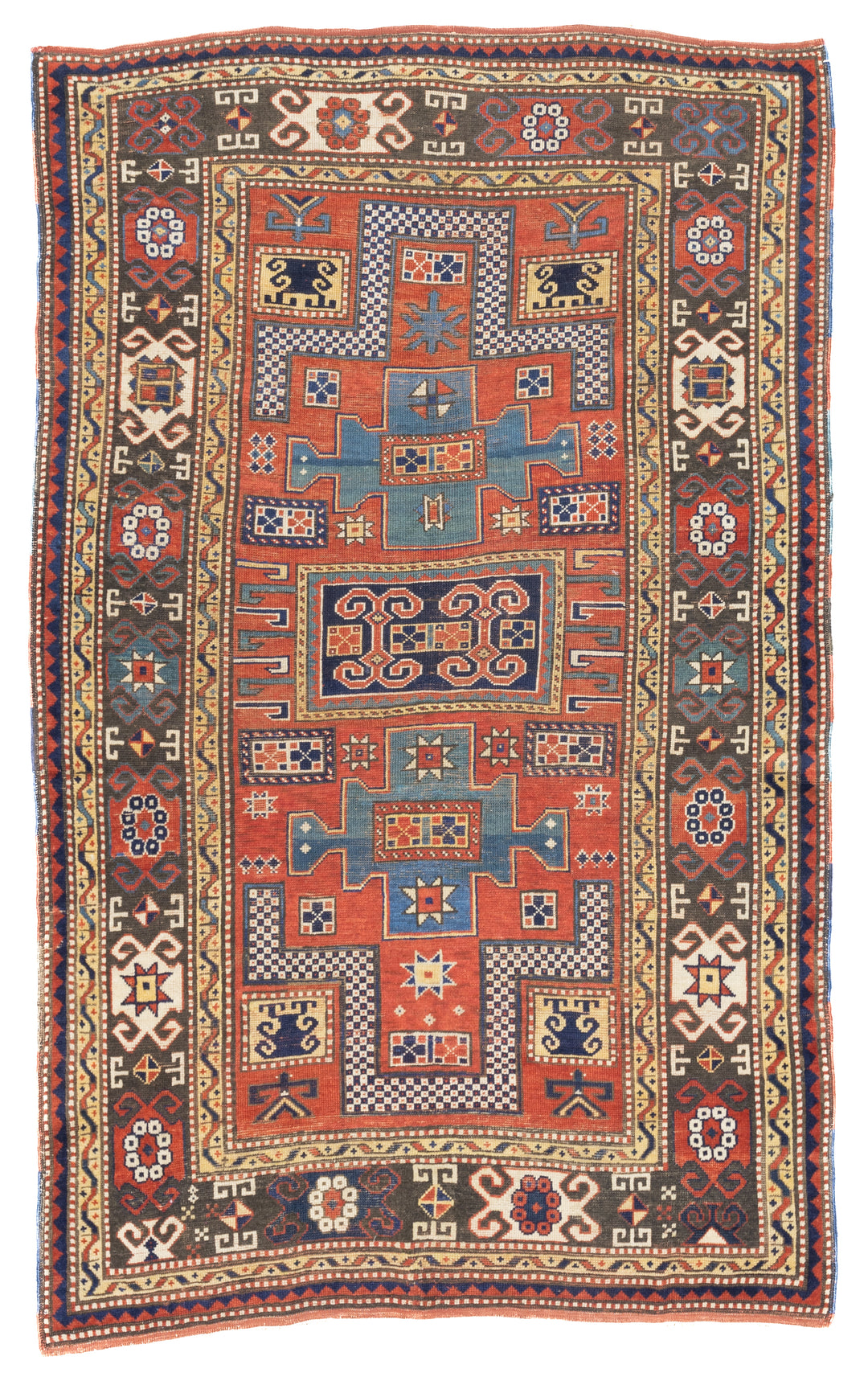 Antique Kazak Rug 4'6'' x 7'2''