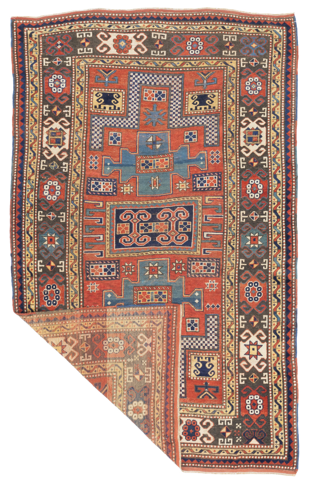 Antique Kazak Rug 4'6'' x 7'2''