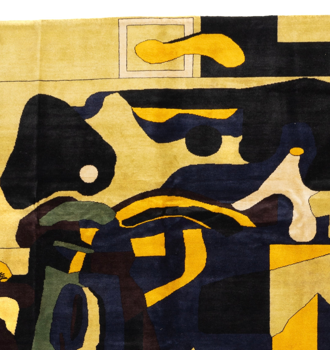 French Artistic Design Inspired by Le Corbusier Rug 7'2" x 9'