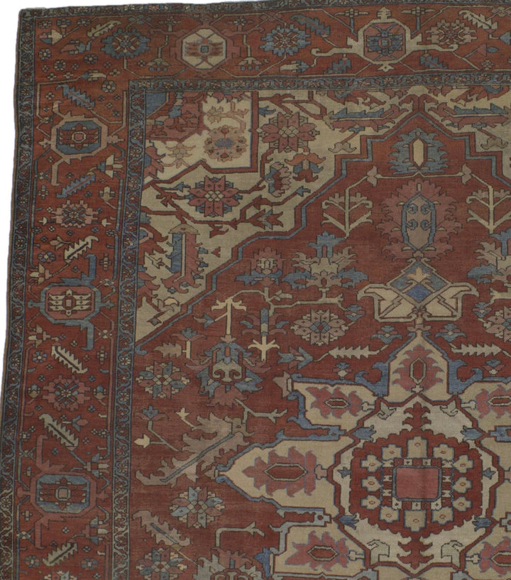 Antique Persian Serapi Rug 10’4” x 12’0"