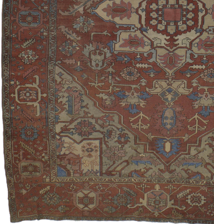 Antique Persian Serapi Rug 10’4” x 12’0"