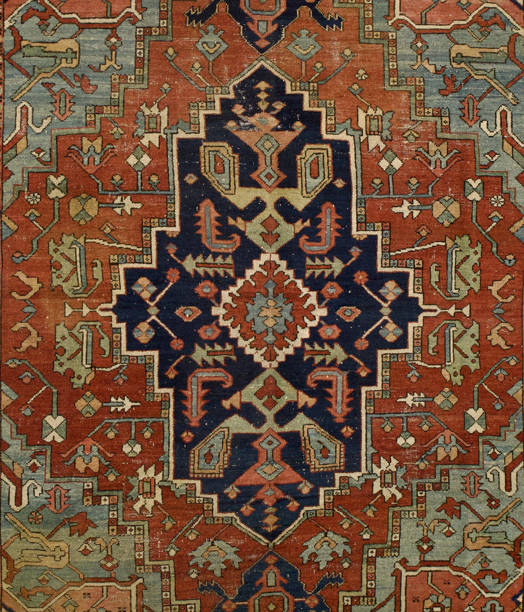 Antique Persian Heriz Rug 8'5" x 11’10"