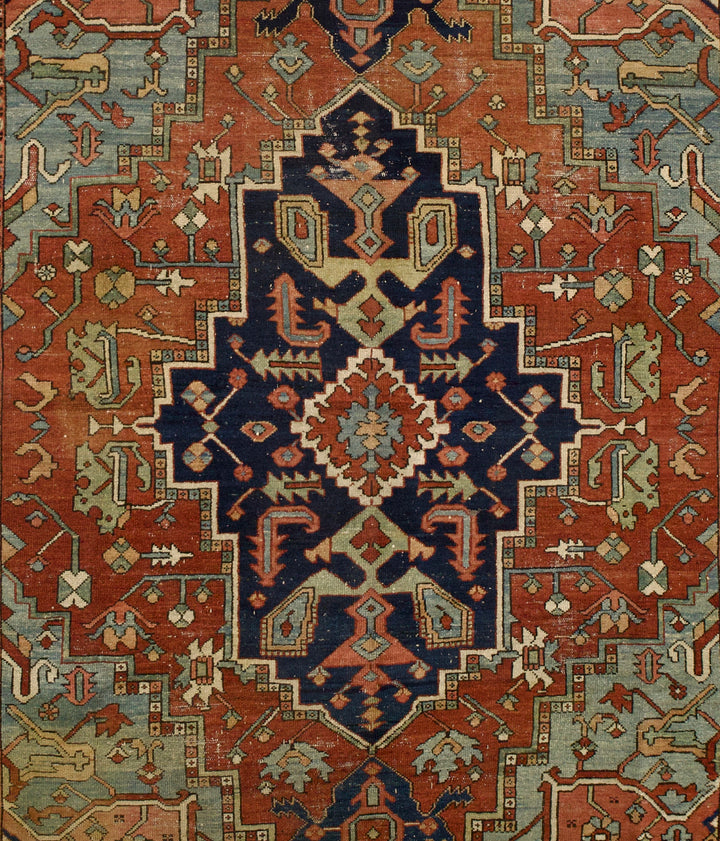 Antique Persian Heriz Rug 8'5" x 11’10"