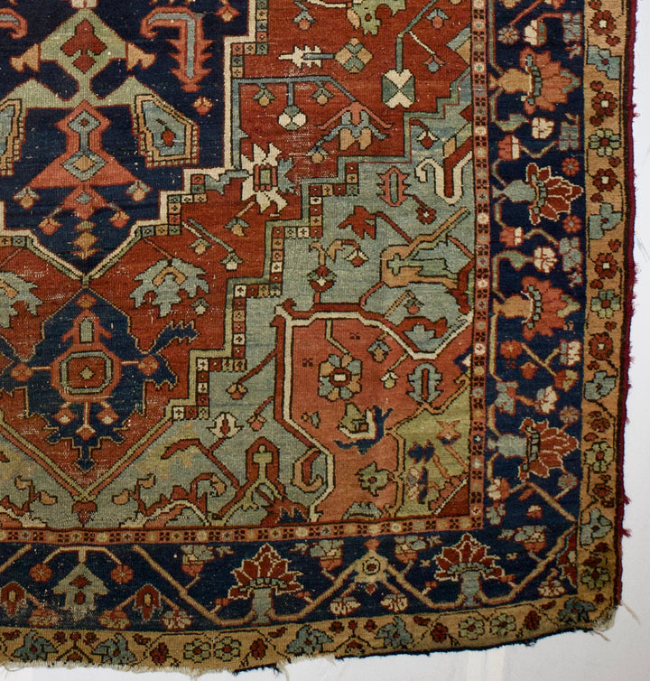 Antique Persian Heriz Rug 8'5" x 11’10"