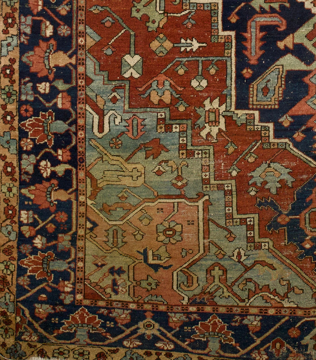 Antique Persian Heriz Rug 8'5" x 11’10"