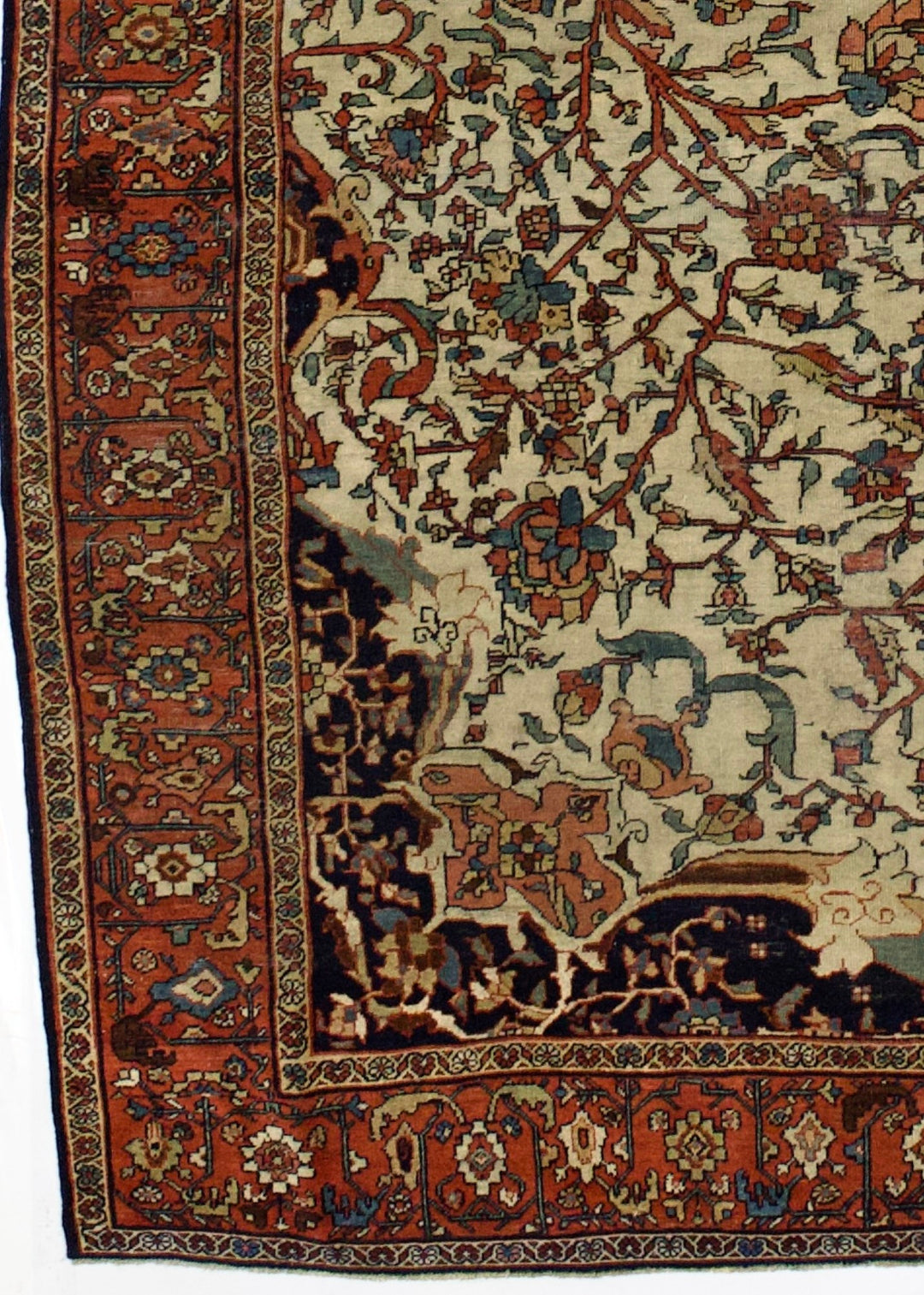 Antique Persian Farahan Sarouk Rug 7’3" x 10’5"
