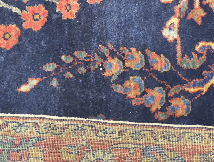 Antique Mohajeran Sarouk Rug 3'4" x 4’11"