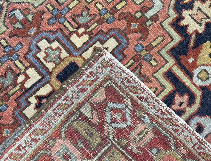 Antique Persian Heriz Rug 3’7" x 4’6”