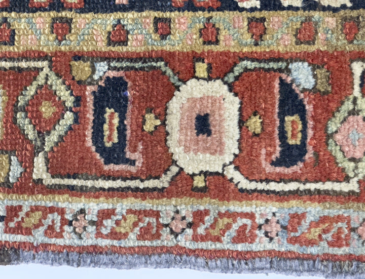 Antique Persian Heriz Rug 3’7" x 4’6”