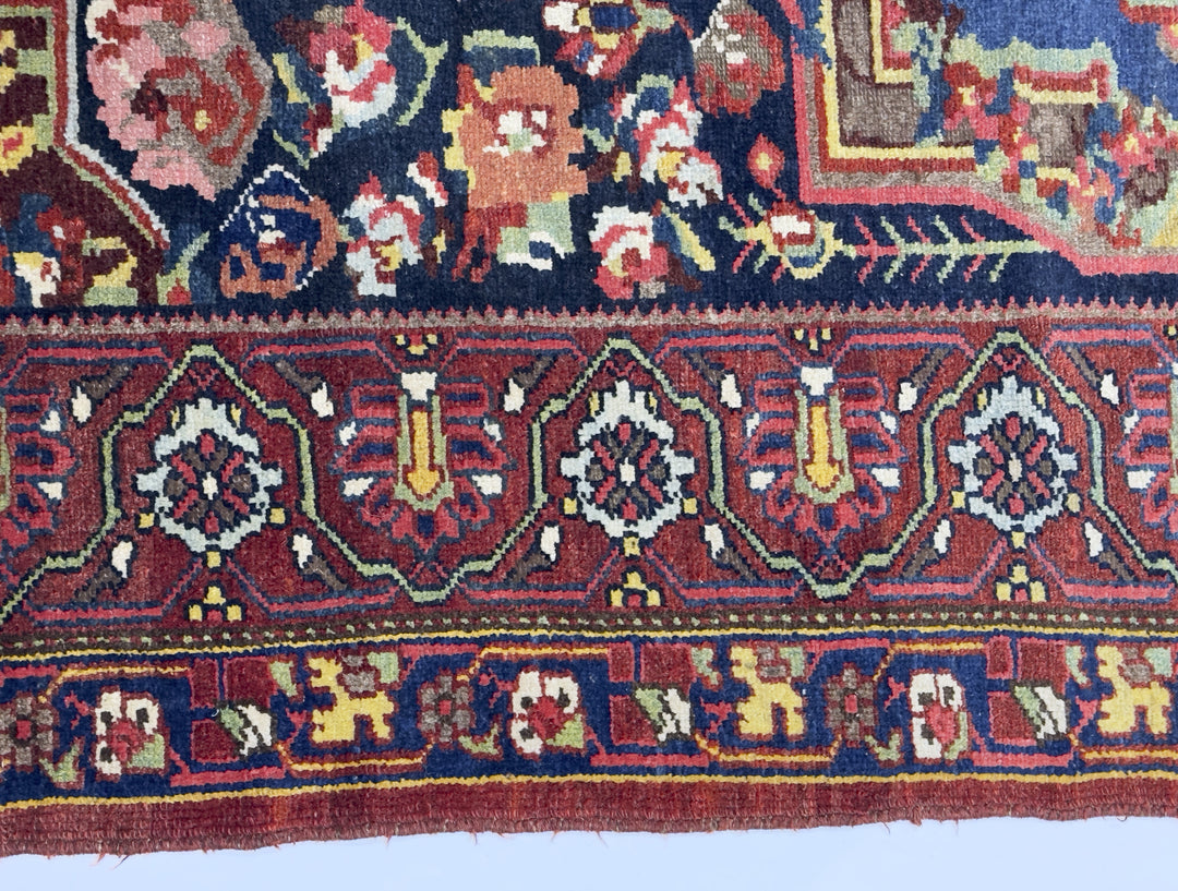 Antique Persian Bakhtiari Rug 4'3" x 6’9"