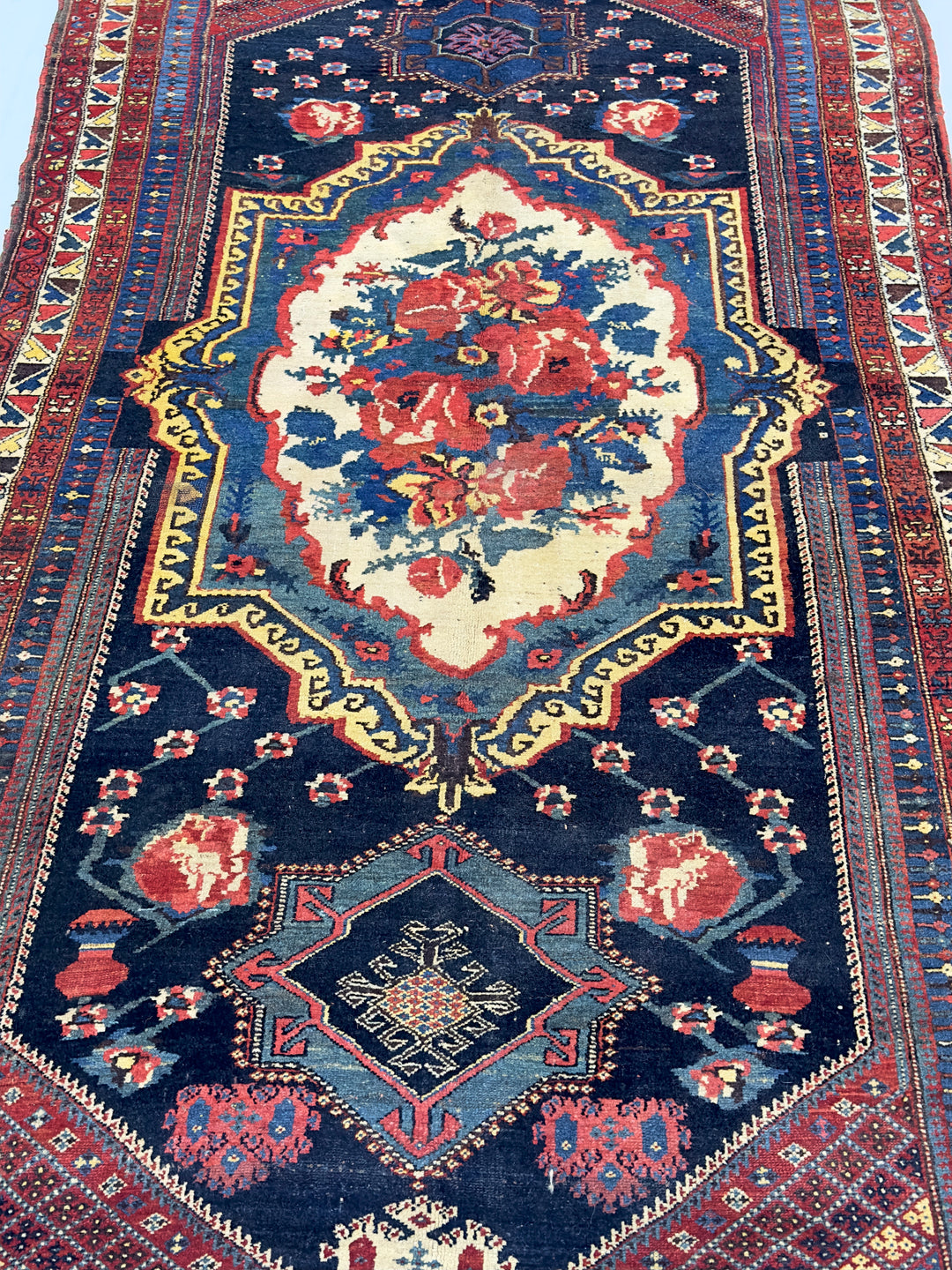 Antique Persian Bakhtiari Rug 4’10" x 8’8”