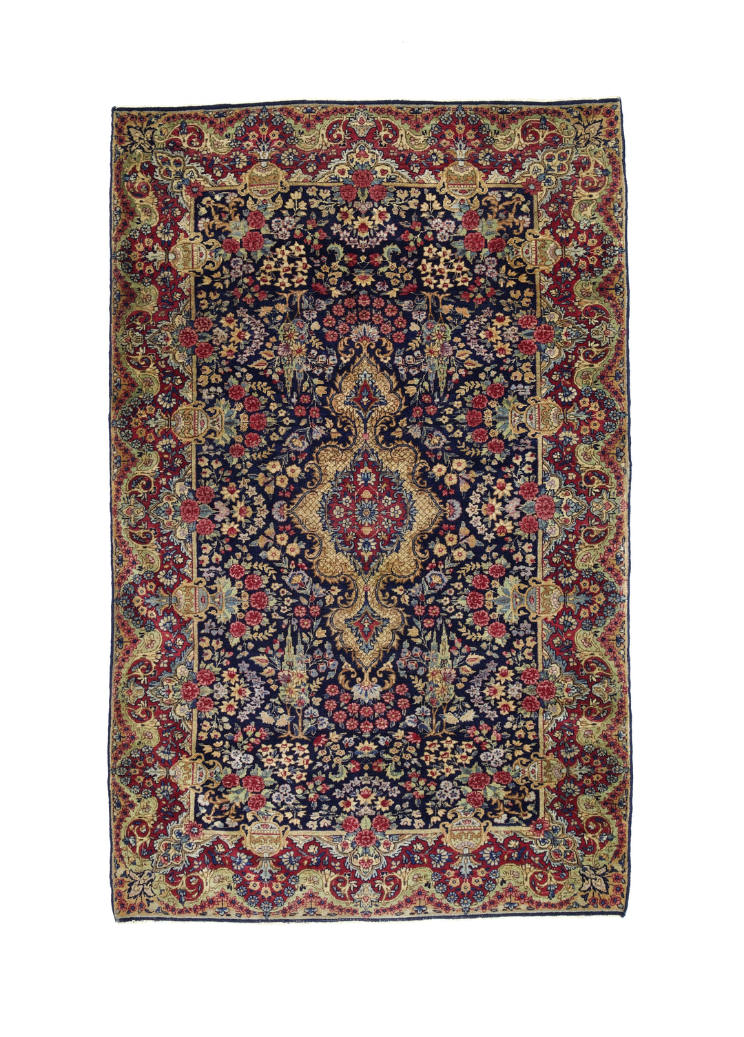 Antique Persian Kerman Rug 4' x 6’6"