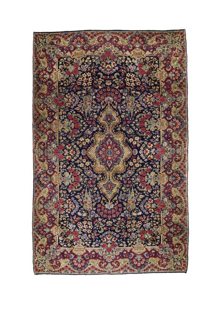 Antique Persian Kerman Rug 4' x 6’6"