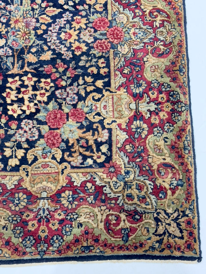 Antique Persian Kerman Rug 4' x 6’6"