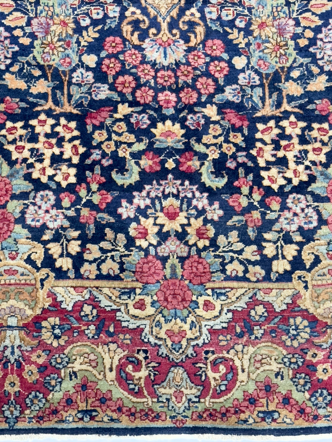 Antique Persian Kerman Rug 4' x 6’6"