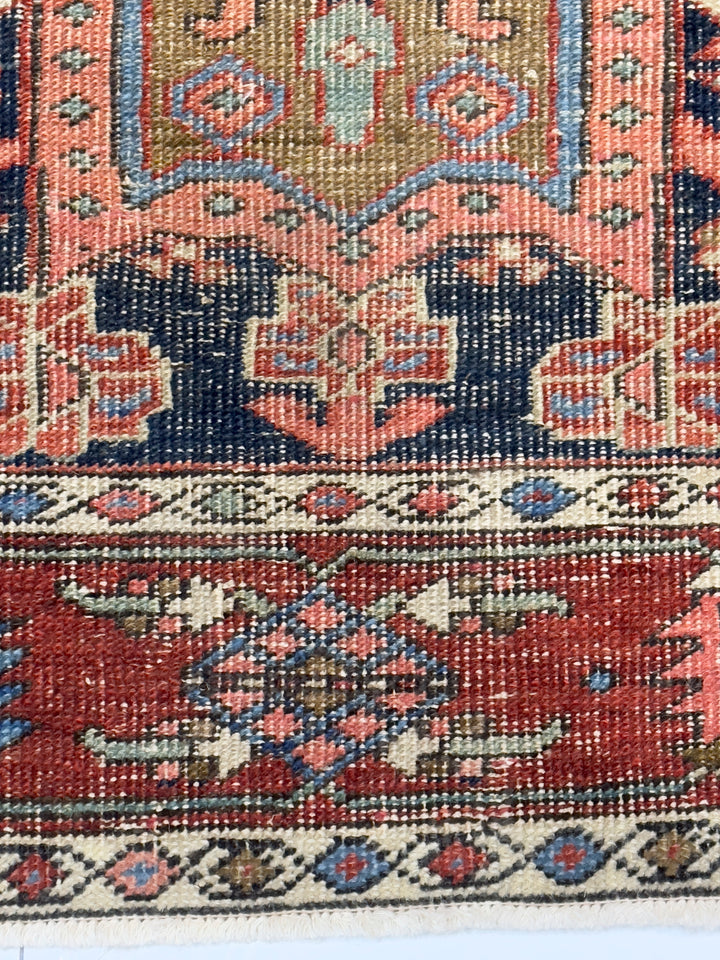 Antique Persian Heriz Rug 3'3" x 4’6"