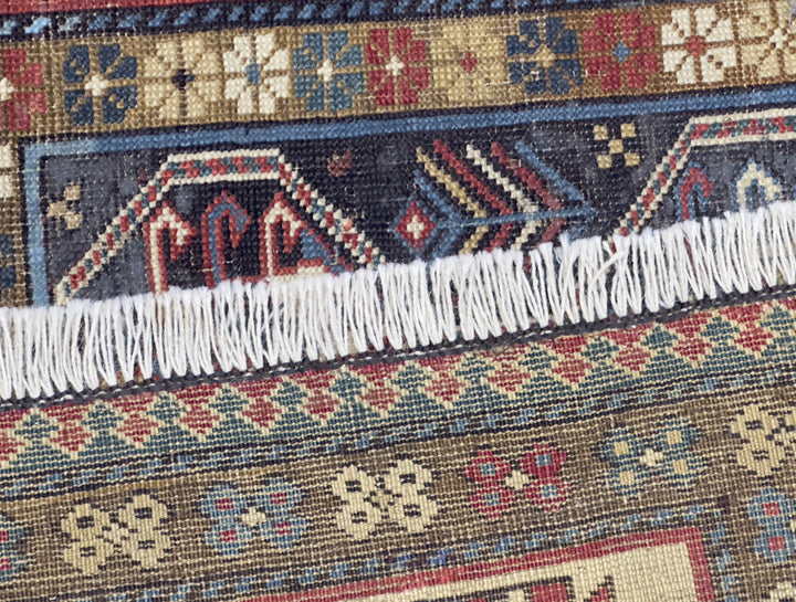 Antique Caucasian Kazak Rug 3’5" x 6’1"