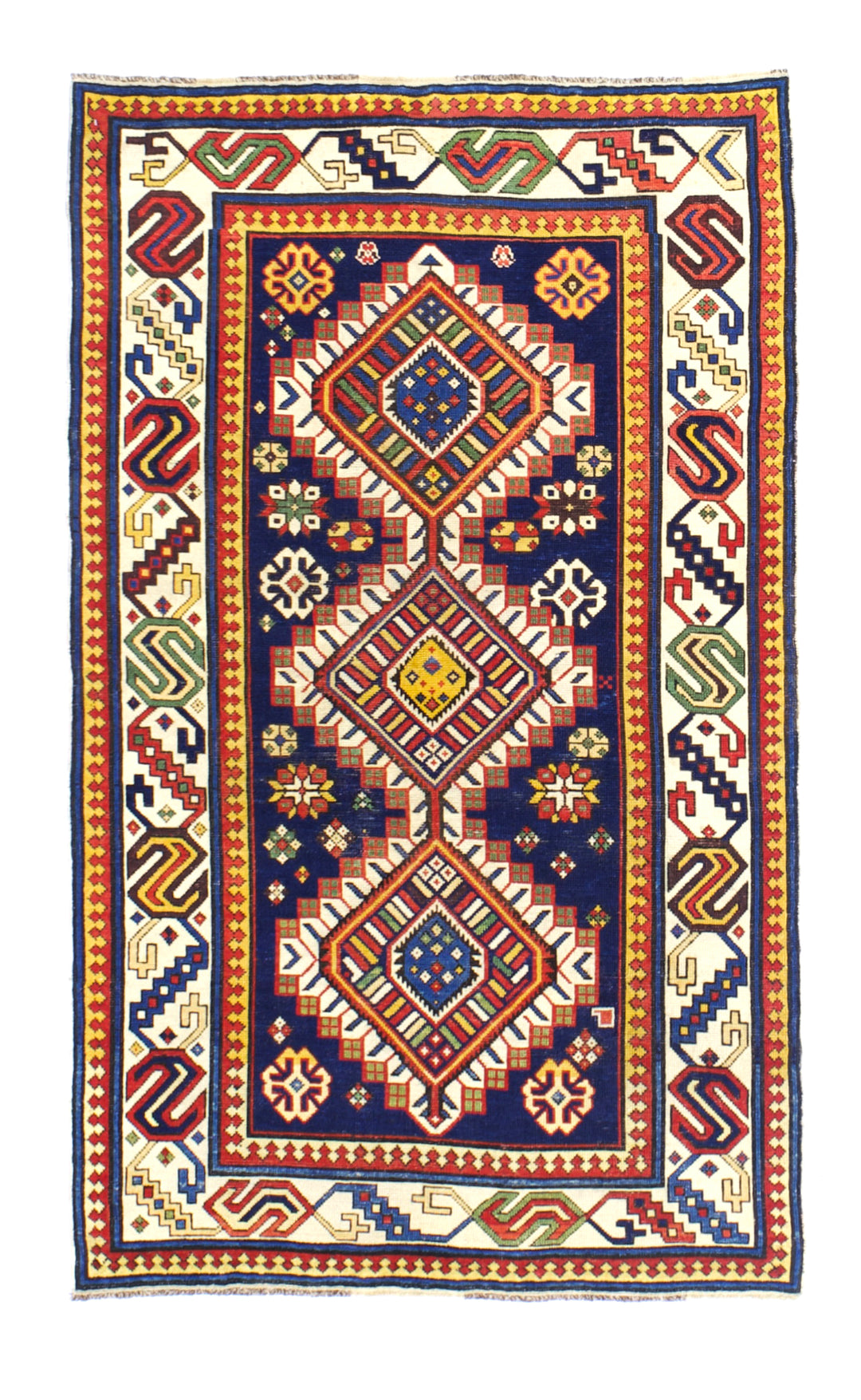 Antique Caucasian Shirvan Rug 3'7" x 6'0"