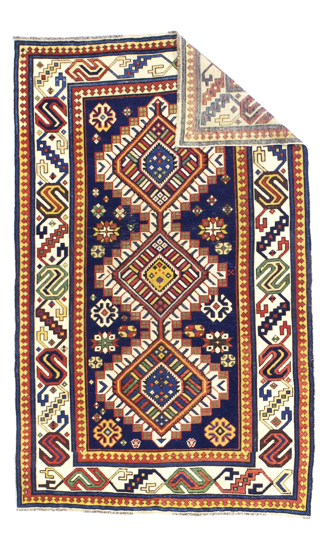 Antique Caucasian Shirvan Rug 3'7" x 6'0"