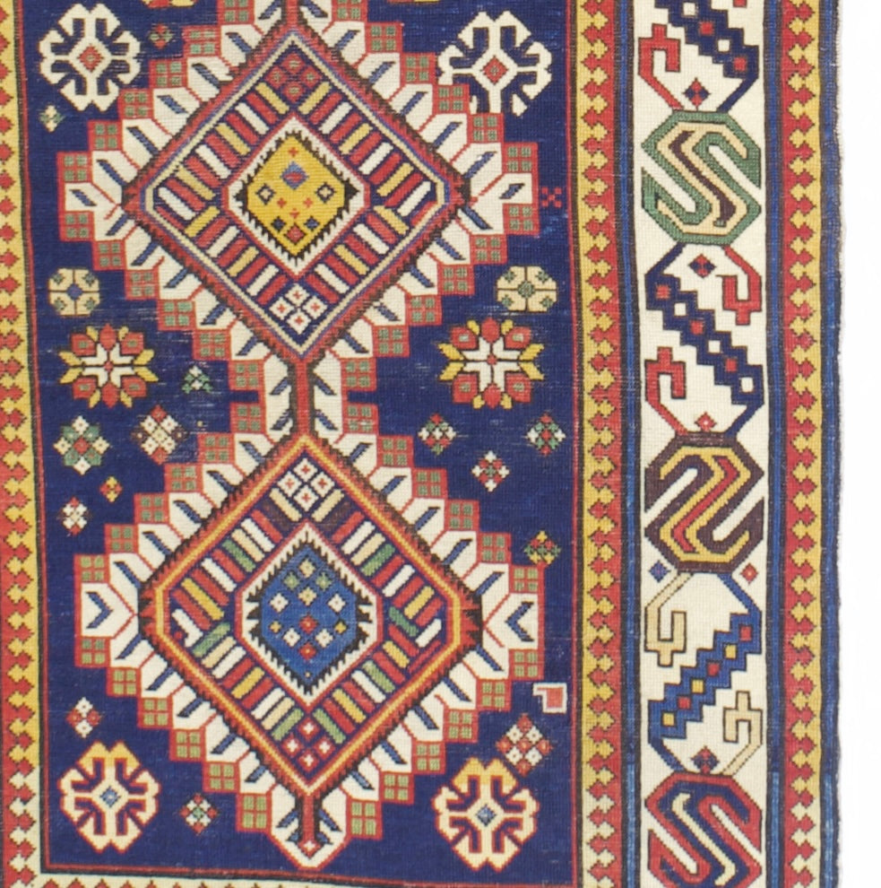 Antique Caucasian Shirvan Rug 3'7" x 6'0"