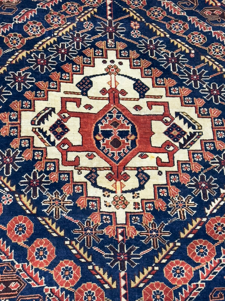 Antique Persian Qashqai Rug 4’11" x 7’4"