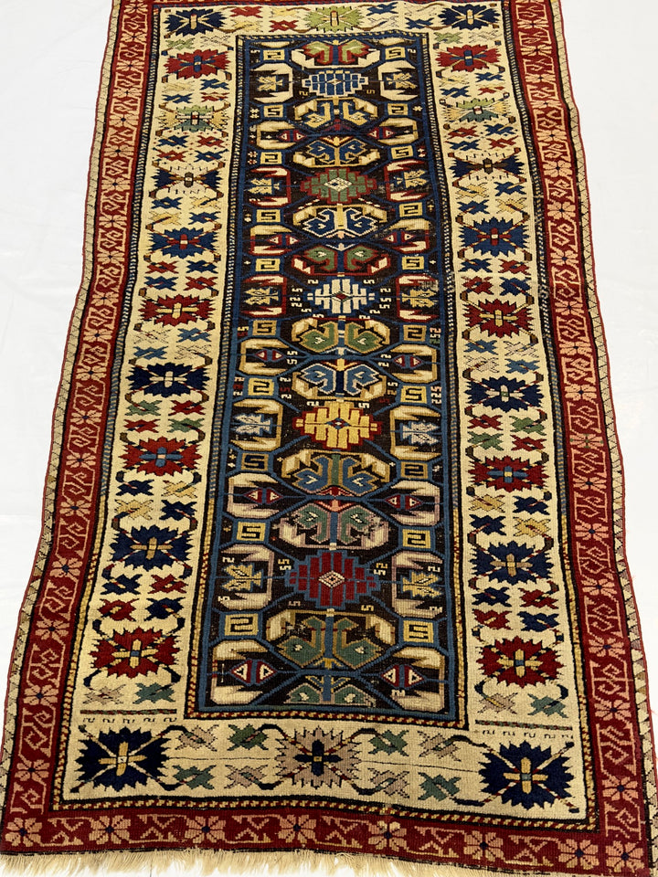 Antique Kuba Zehour Rug 2’11" x 5’5”