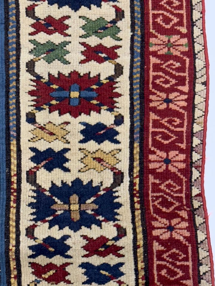 Antique Kuba Zehour Rug 2’11" x 5’5”