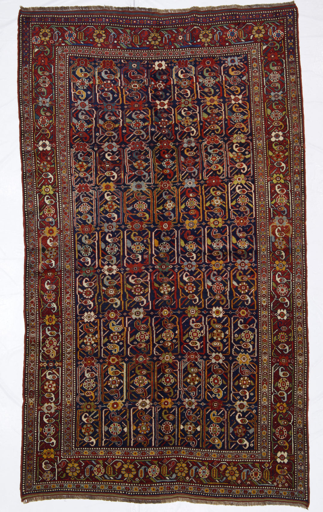 Antique Persian Khamseh Rug 5’0" x 8’9"