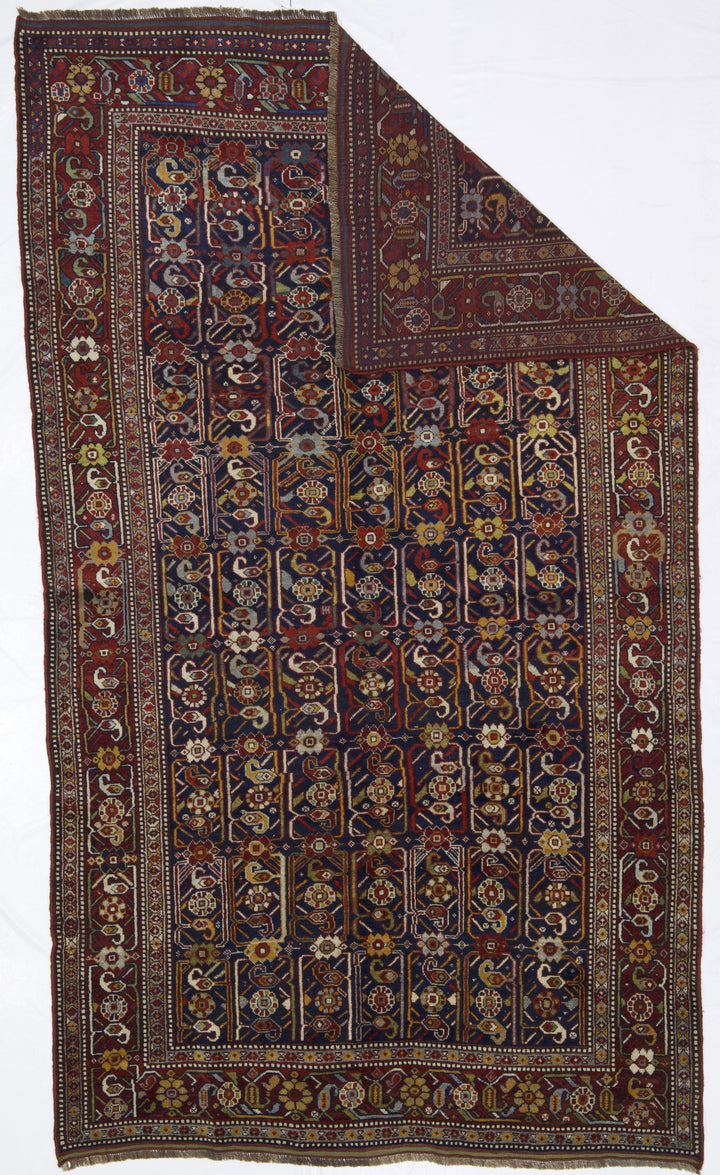 Antique Persian Khamseh Rug 5’0" x 8’9"