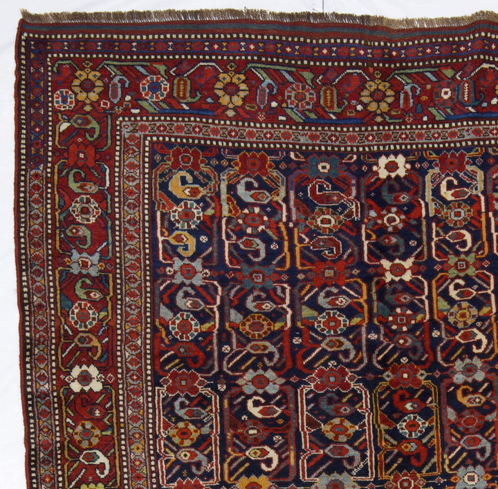 Antique Persian Khamseh Rug 5’0" x 8’9"