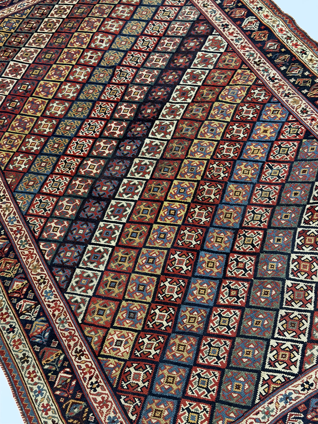 Antique Persian Khamseh Rug 4'9" x 8’6"