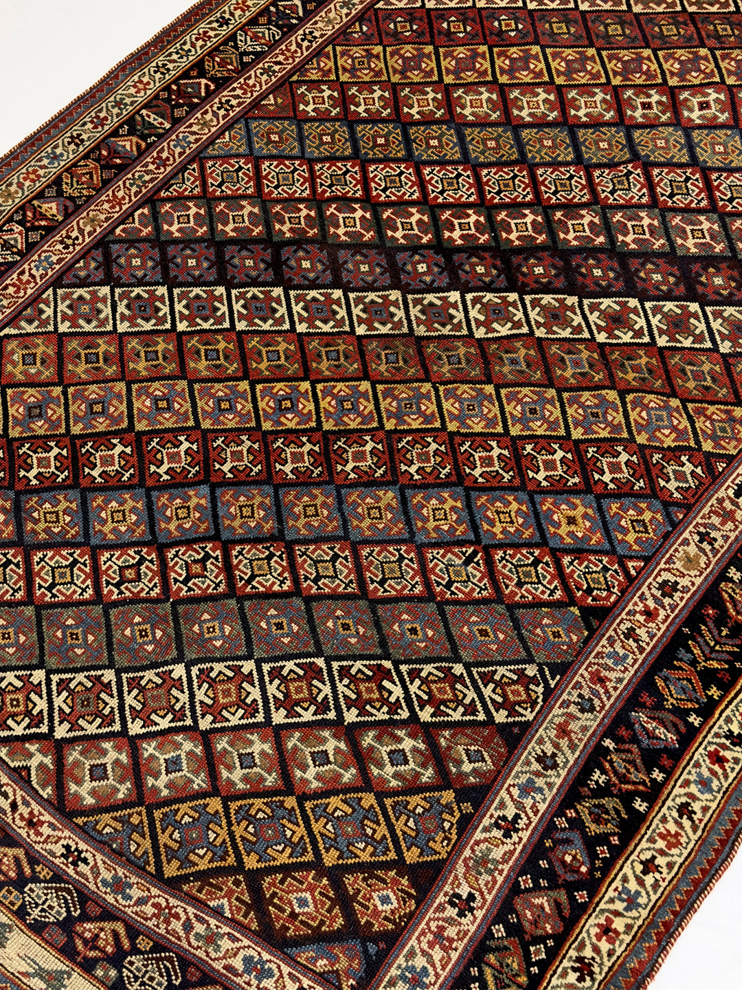 Antique Persian Khamseh Rug 4'9" x 8’6"