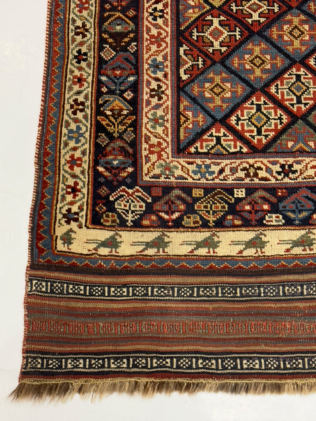 Antique Persian Khamseh Rug 4'9" x 8’6"