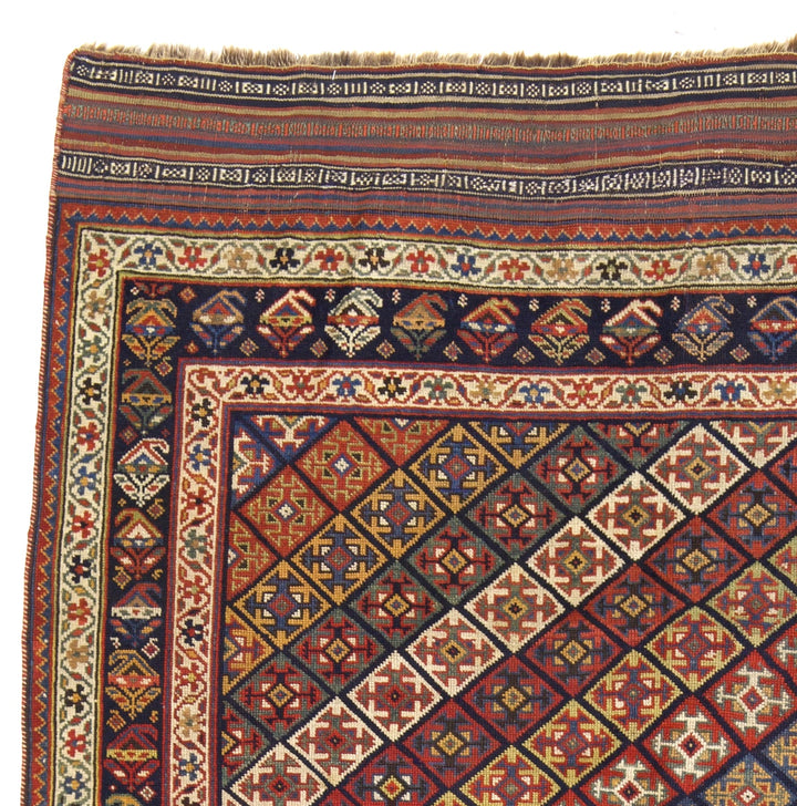 Antique Persian Khamseh Rug 4'9" x 8’6"