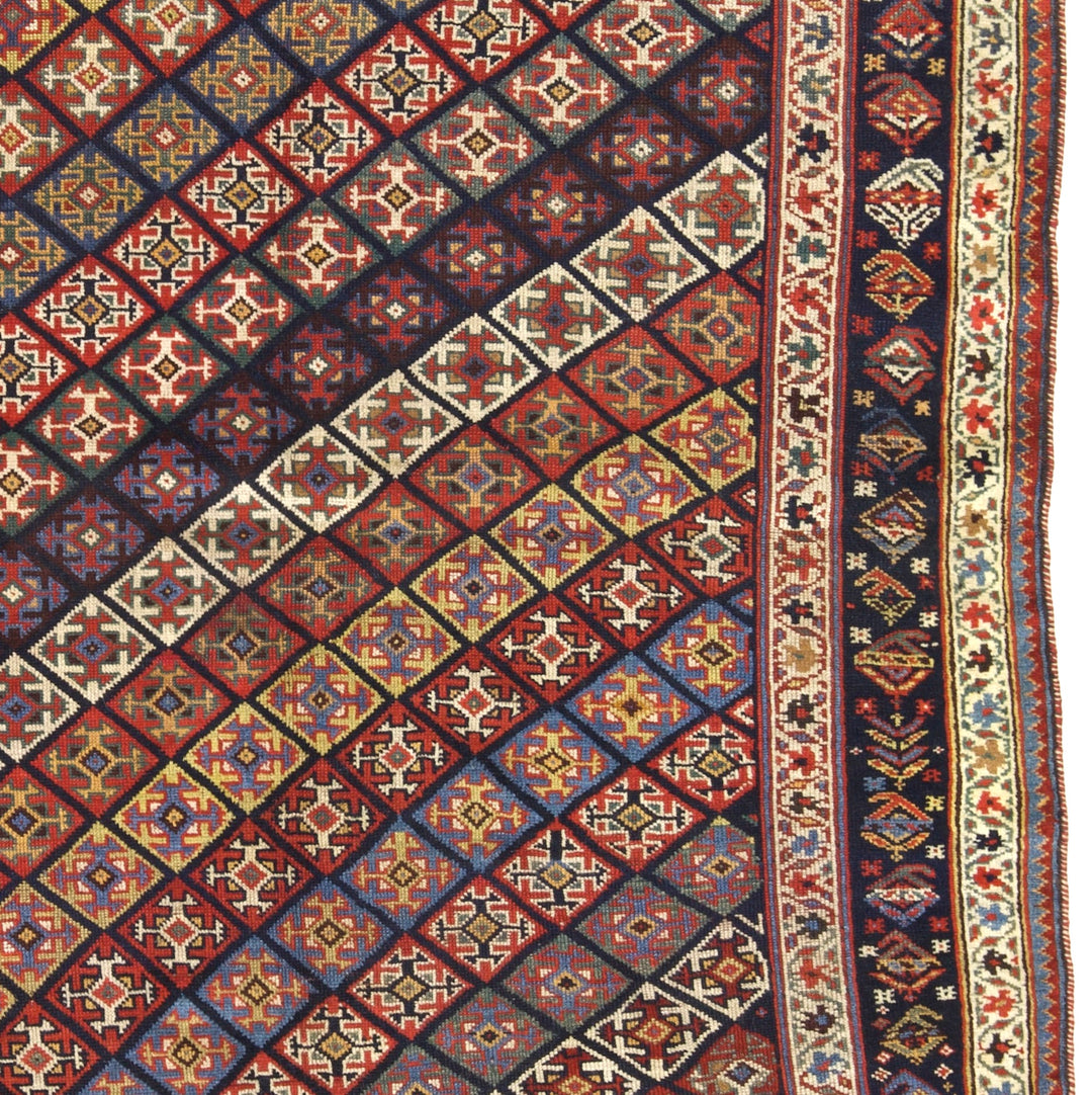 Antique Persian Khamseh Rug 4'9" x 8’6"